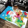 Christmas Santa Claus Snowman Deer Anime Cartoon Chair Mat Non-Slip Carpet for Office Home Decoration Living Room Bedroom Game Room Dormitory Gift.R02