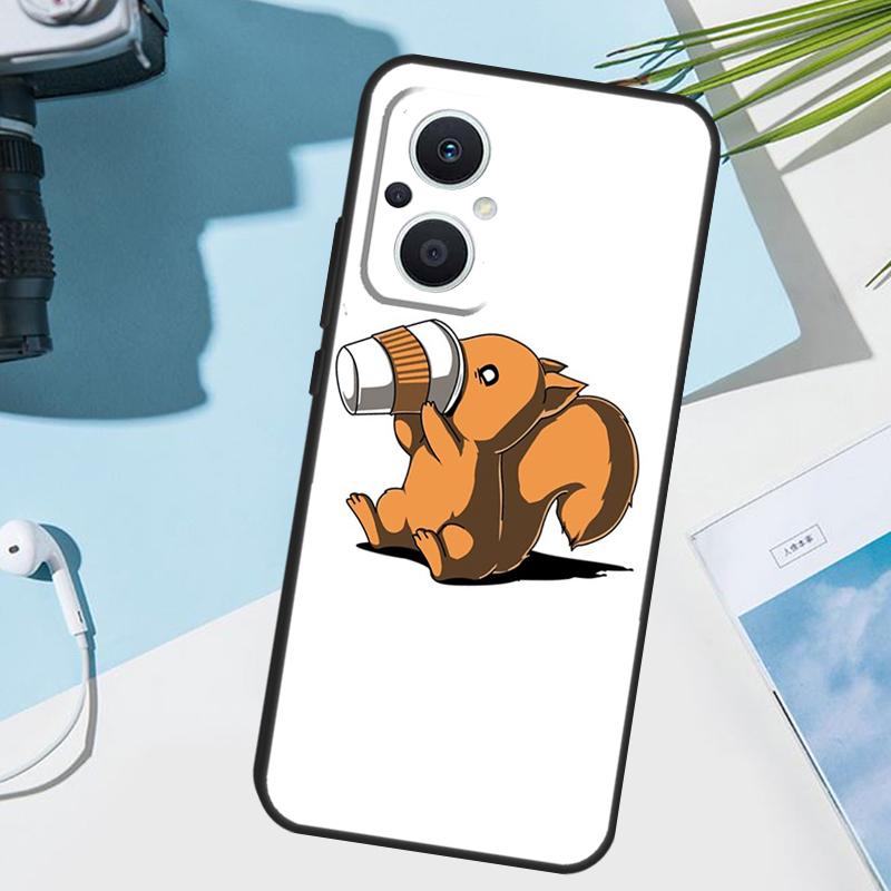 Cartoon Squirrel Cover For OPPO Reno 13 F 10 11 12 14 Pro 11F 12F 14F 7 8 Lite OPPO Find X9 X8 X5 X6 Pro Case