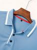 2025 Color Block Tasche Herren Sommer Casual Polo Sweatshirt