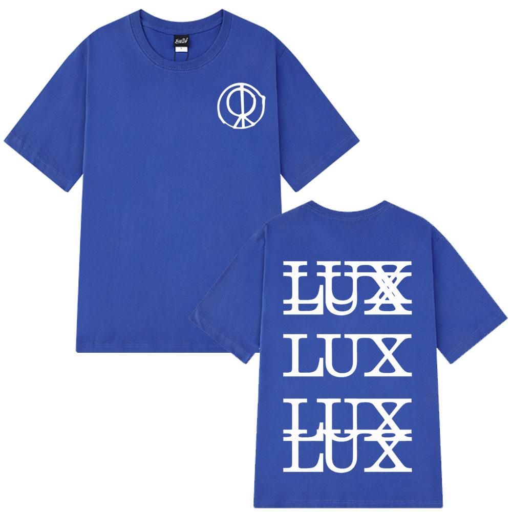 

Singer Rosalía LUX TRACKLIST Vintage Graphic Tshirts Men Women Harajuku T-shirts Summer Cotton Fashion Loose Casual T-shirts Top 4XL