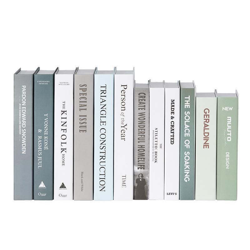 Nordic Minimalist Decorative Bookshelf Props for Modern Living Room and Wine Cabinet Display