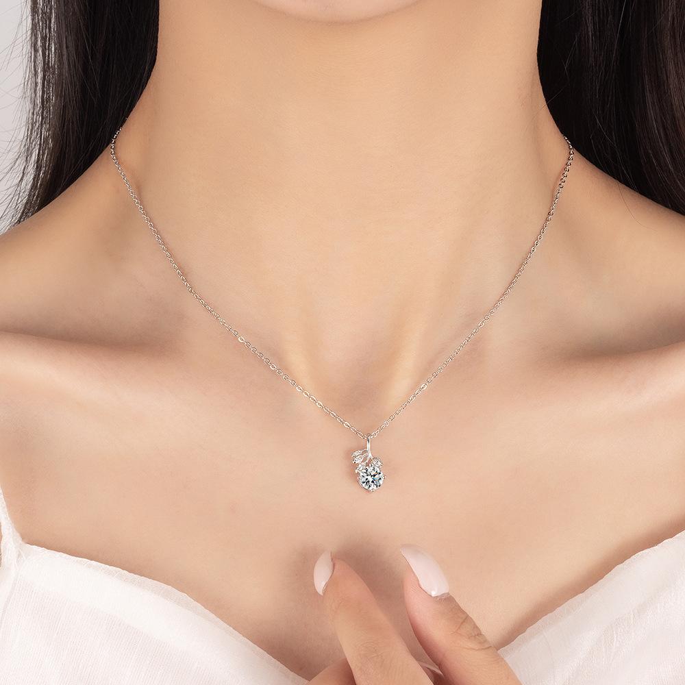 1PC new lucky leaf fashion chain, Korean niche design exquisite neck chain