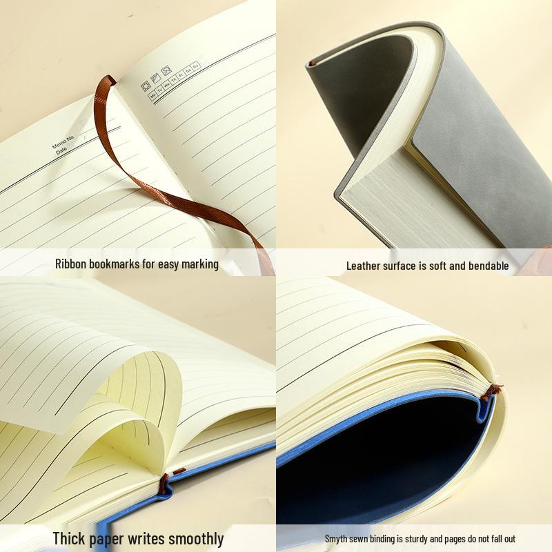 Customized Sheepskin Leather B5 Notebook for Business Meetings