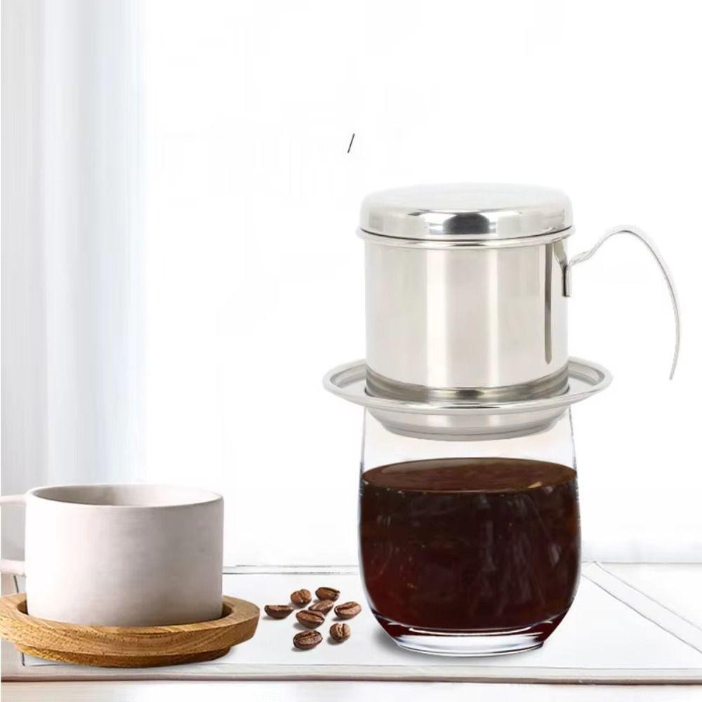 Steel Filter Vietnamese Coffee Pot With Handle Coffee Drip Filter  Coffee Making