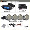 Front Parking Sensor Kit Auto Parktronic Assistant System LCD Monitor Buzzer Voice Volume Backup Radar Car Vehicle Universal