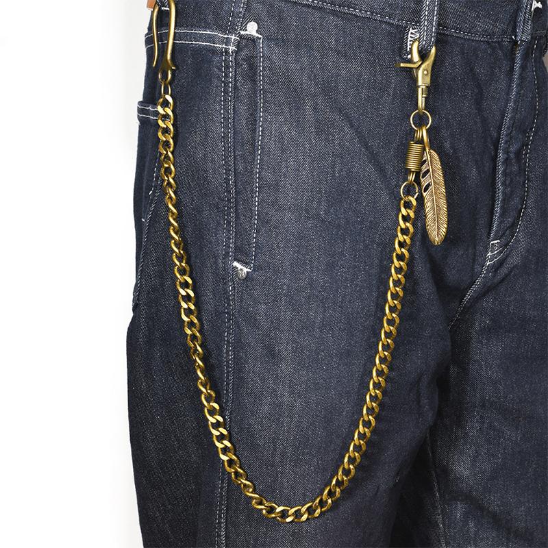 Yiran Sexy Lingerie Women's Bronze Punk Rock Style Vintage Metal Chain Keychain Pants Chain Waist Chain Men's Fashion Accessories