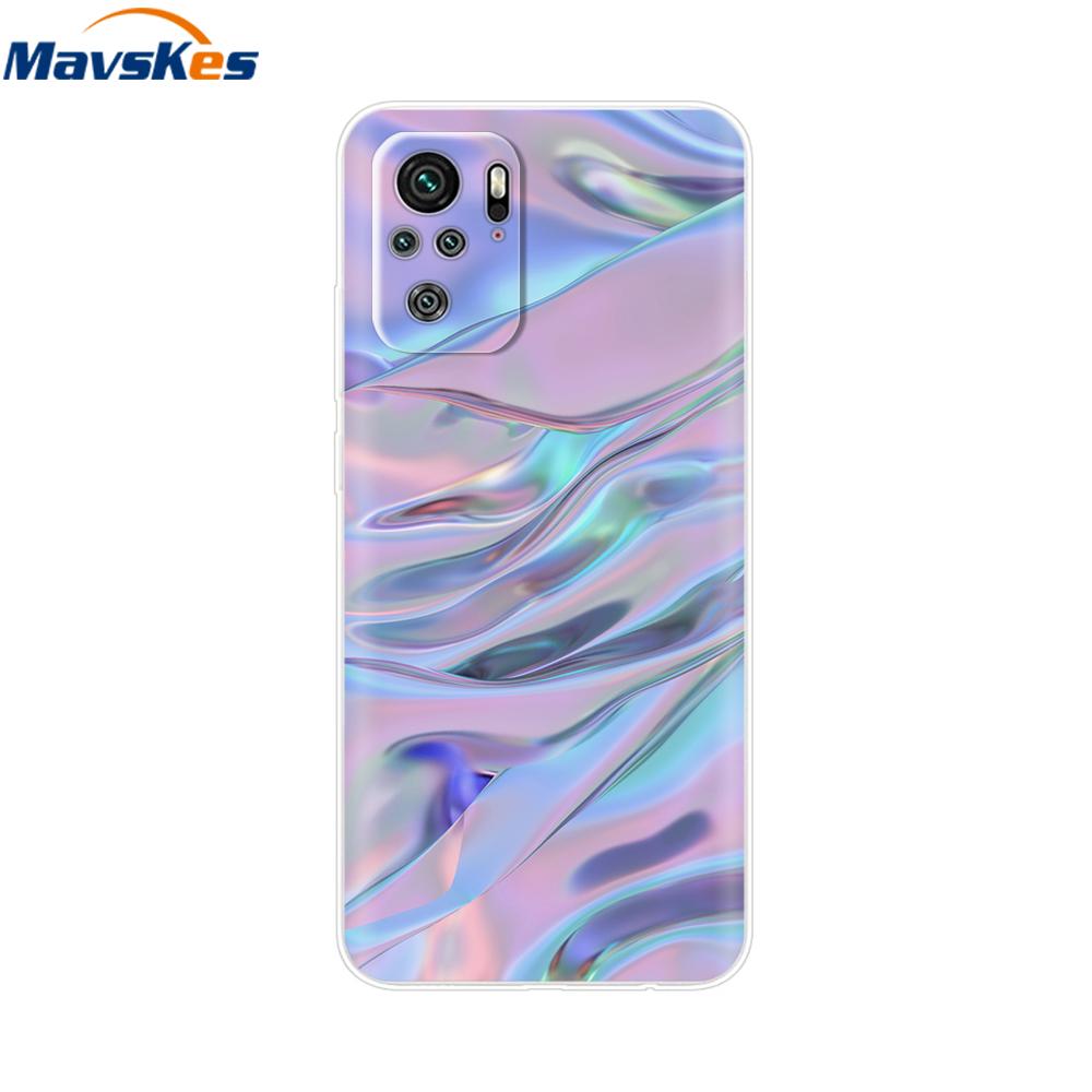 For Redmi Note 10 Case Note 10s Cover Phone Cases For Xiaomi Redmi Note 10 Pro note10 10 s Tpu Silicone Back Bumper Fundas Coque