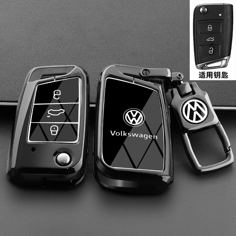 2026 Hot For VW VOLKSWAGEN Car Key Case Cover Shell For VW Volkswagen Golf 7 MK7 Tiguan MK2 For SEAT Ateca Leon FR 2 Ibiza For S