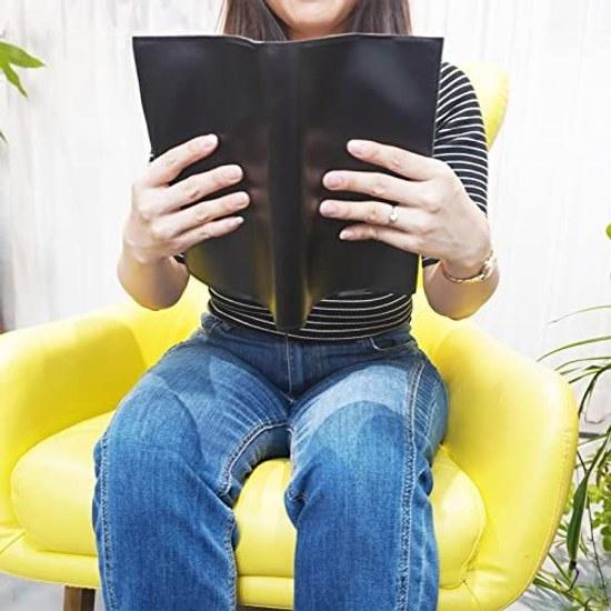 Goges book cover A6 paperback size waterproof leather - high-quality synthetic sense luxury adjustable accommodates thicker books includes bookmark
