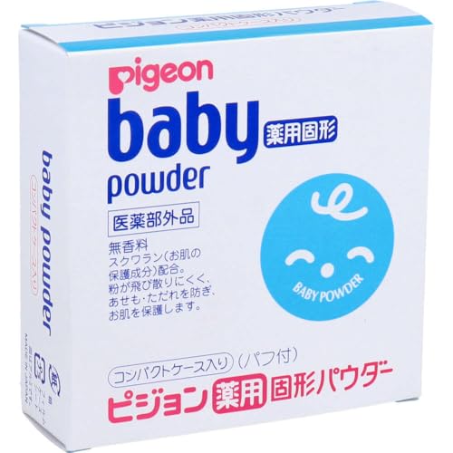 PIGEON Medizinisches festes Puder mit Puderquaste 45g
