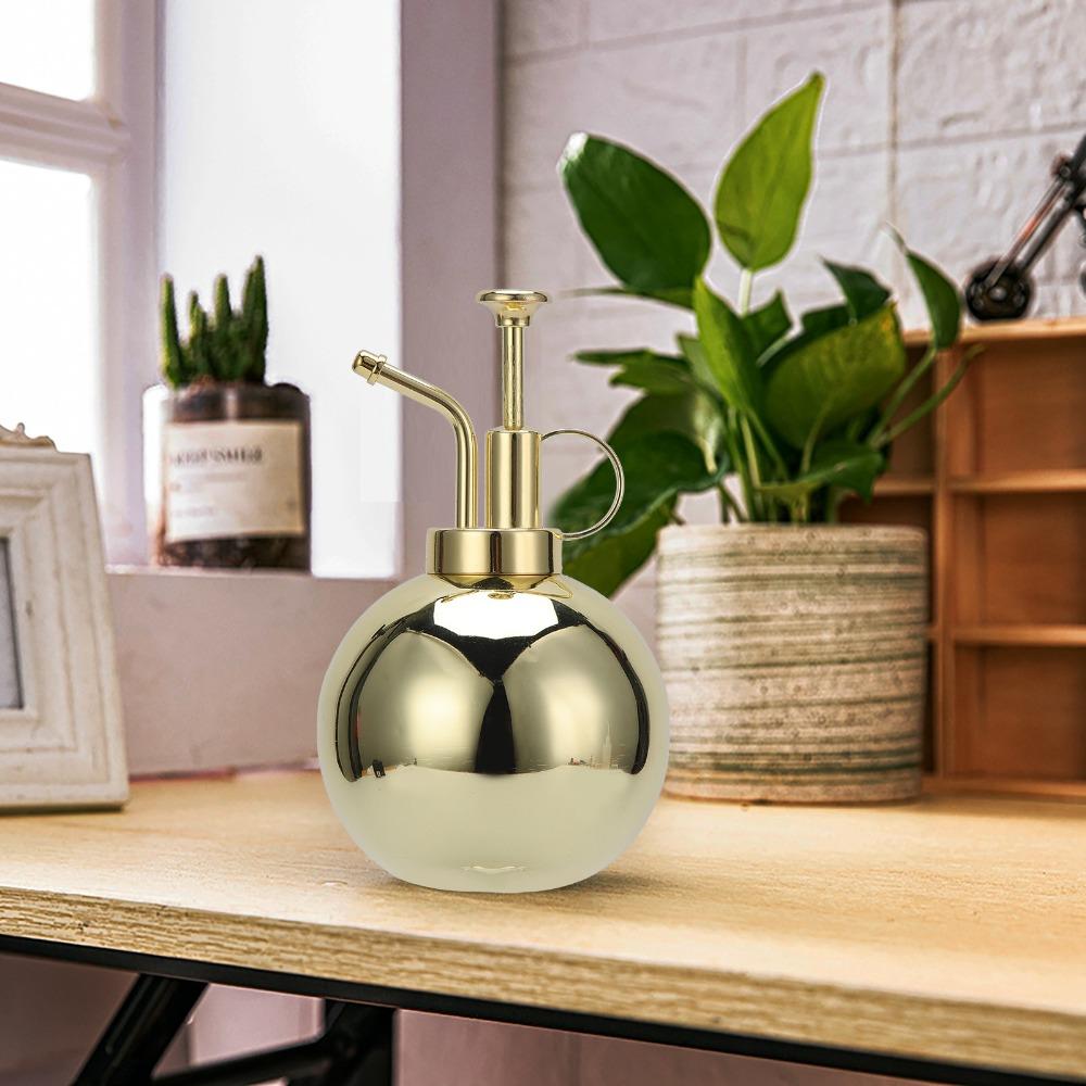 304 Stainless Steel Metal Watering Can 500ml Watering Kettle Gardening Spraying Can  Balcony Plants