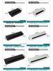 Aluminum Office Desk Cable Cover with Bristles - Sound-Dampening Rectangular Wire Organizer