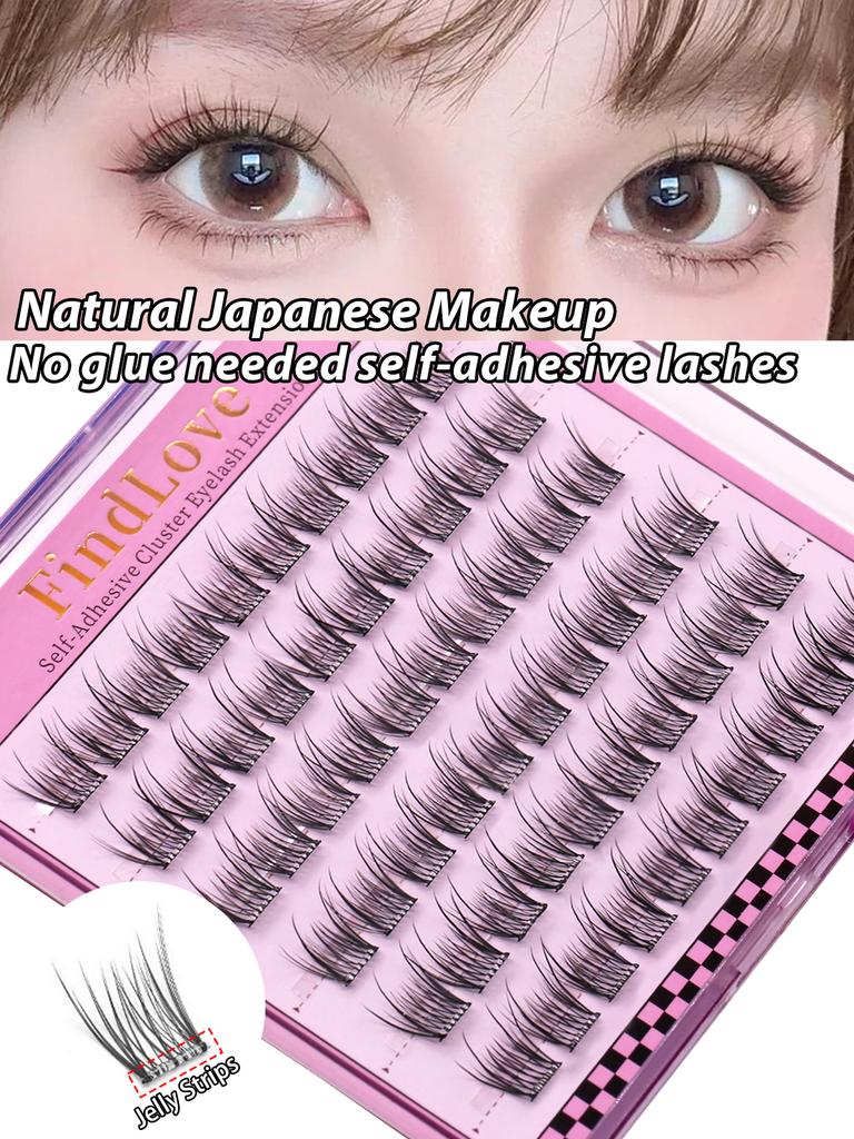 6 Rows Series Glue Free Lashes No-Adhesive Eyelash Set for Full Reusable Defined Lashes Long Lasting Reusable & Easy to Wear.