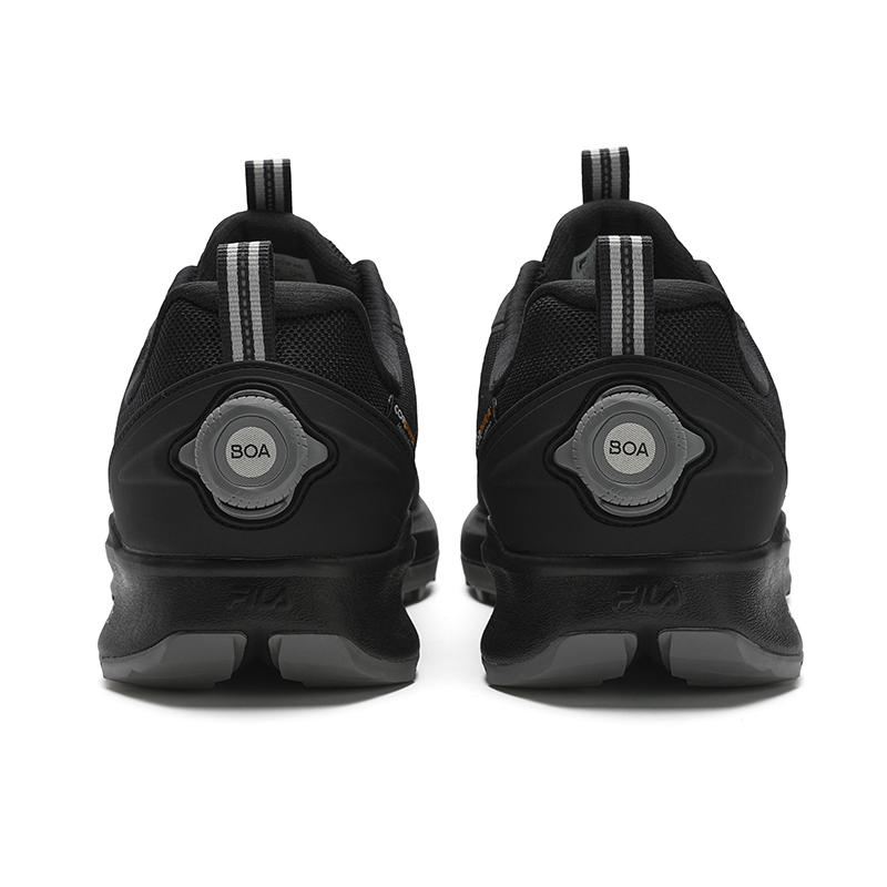 New FILA BOA LYNX 3 Anti Slip Wear Resistant Low Top Running Shoes Men's Black A12M511203FAR