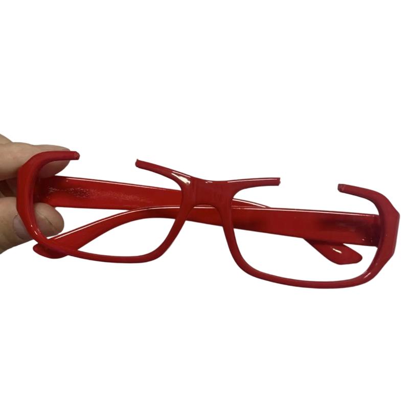 Y2K Crying Tears Half Frame Glasses For Men Women Spice Girl Anime Cosplay Hip Hop Funny Retro Eyeglass Subculture Accessory