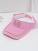 Popular women's couple baseball cap flash diamond three-dimensional letter M with golden rhinestone half-brimmed hat resort beach