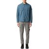 Stone Island Slim Fit Zip Solid Color Logo Long Sleeve Shirt Men shirts K2S151200009S0211-V0057