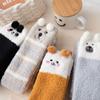Panda Knee Lengthening Women's Fashion Sleep Sock Coral Fleece Socks Floor Socks Stockings