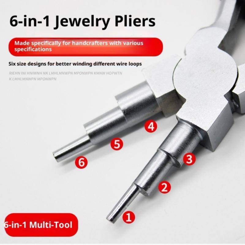 Multifunctional Six Step Design Pliers in Iron Alloy Perfect for Jewelry Designers DIY Enthusiasts and Handmade Projects