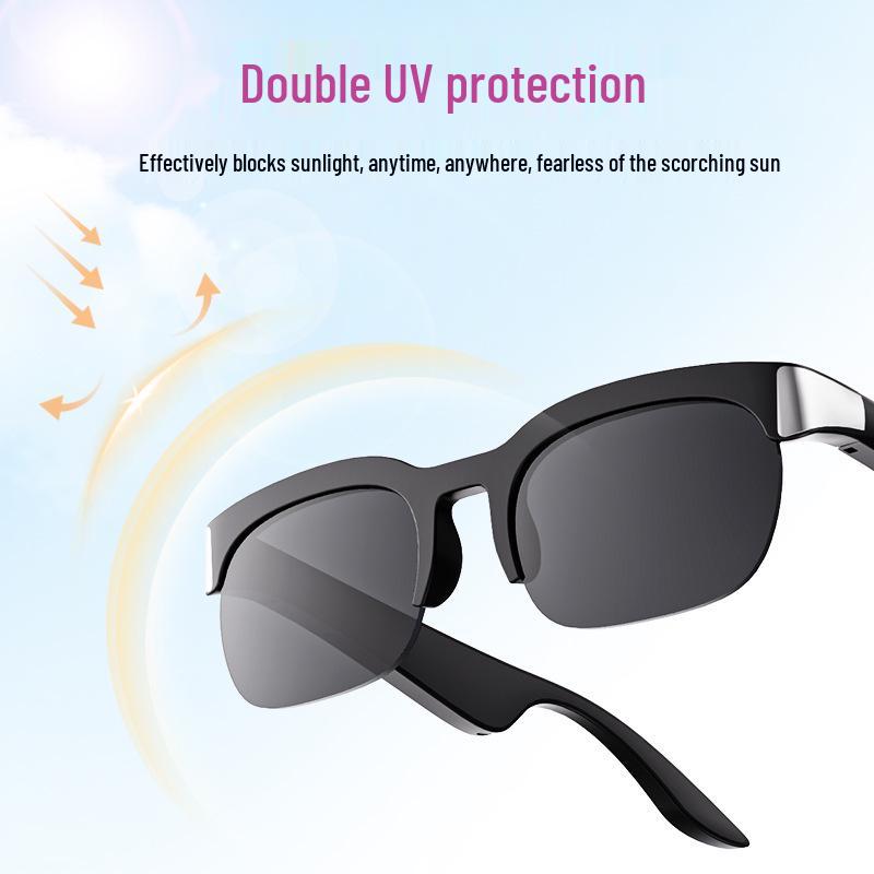 Bluetooth Smartbrille: Kabelloser Audio für Sport, Outdoor-Radfahren, Autofahren, Blaulichtfilter