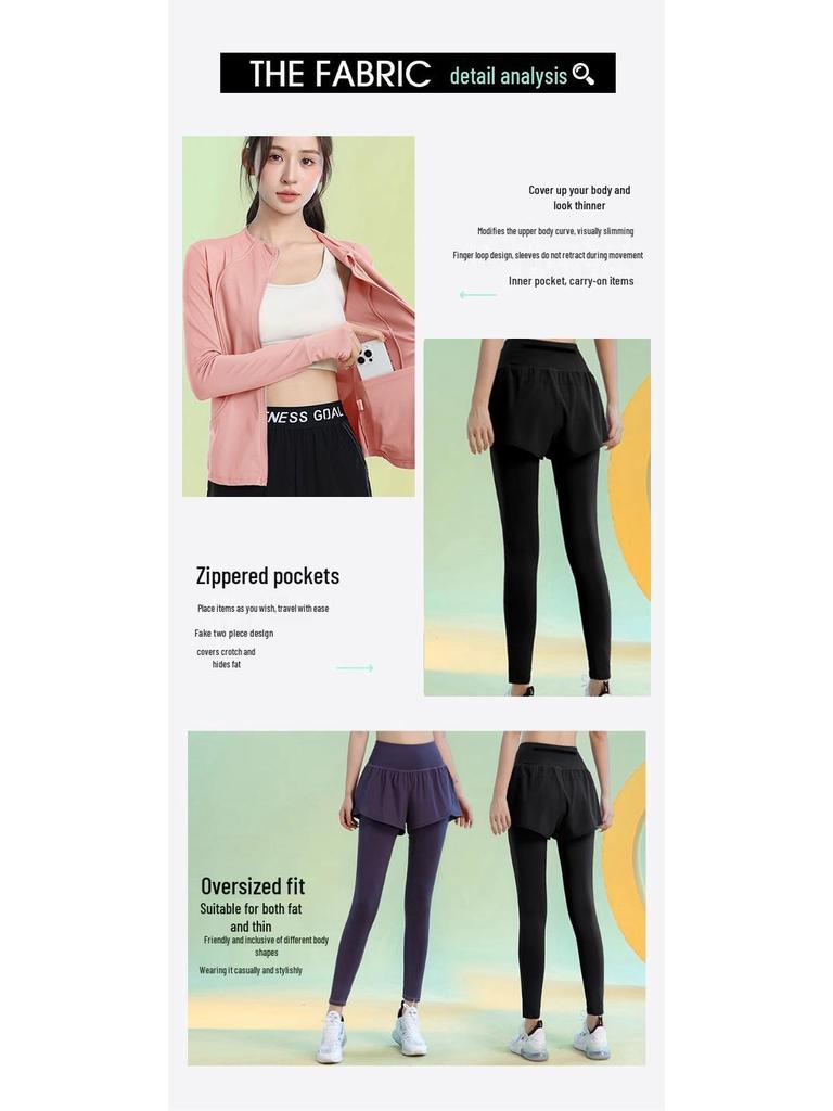 2025 Women's Slimming Morning Run Yoga Set - Long Sleeve Quick-Dry Fitness Outfit