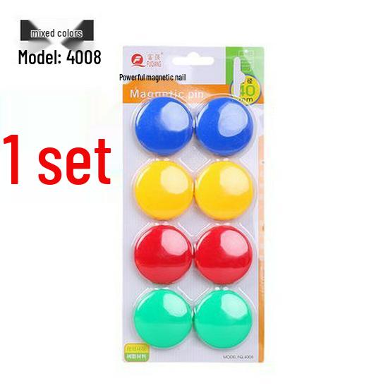 Transparent Magnetic Pushpins – 20/30/40mm Round Whiteboard Magnets for Office & Teaching, Strong Magnetic Force