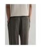 8SECONDS Two-Tone Crease Wide Fit Elastic Waist Pants - Khaki