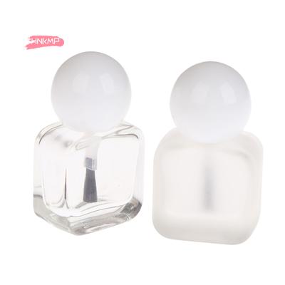 1Pc 10ml Clear Glass Nail Gel Bottle with Brush Cap Empty Nail Polish Bottle Nail Art Tool for Nail Oil And Nail Care