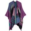 Womens Knitted Double-sided Thick Shawl Blanket Air Conditioner Room Warm Fashion Versatile Cape