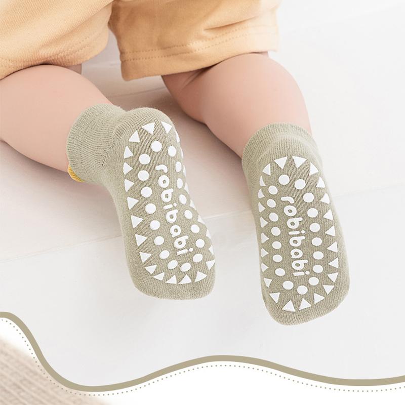 6Pairs Baby's Non-slip Floor Socks Cute Cartoon Sock For Toddler Kids Boys Girl Indoor Activities Learn To Walk Ankle Socks