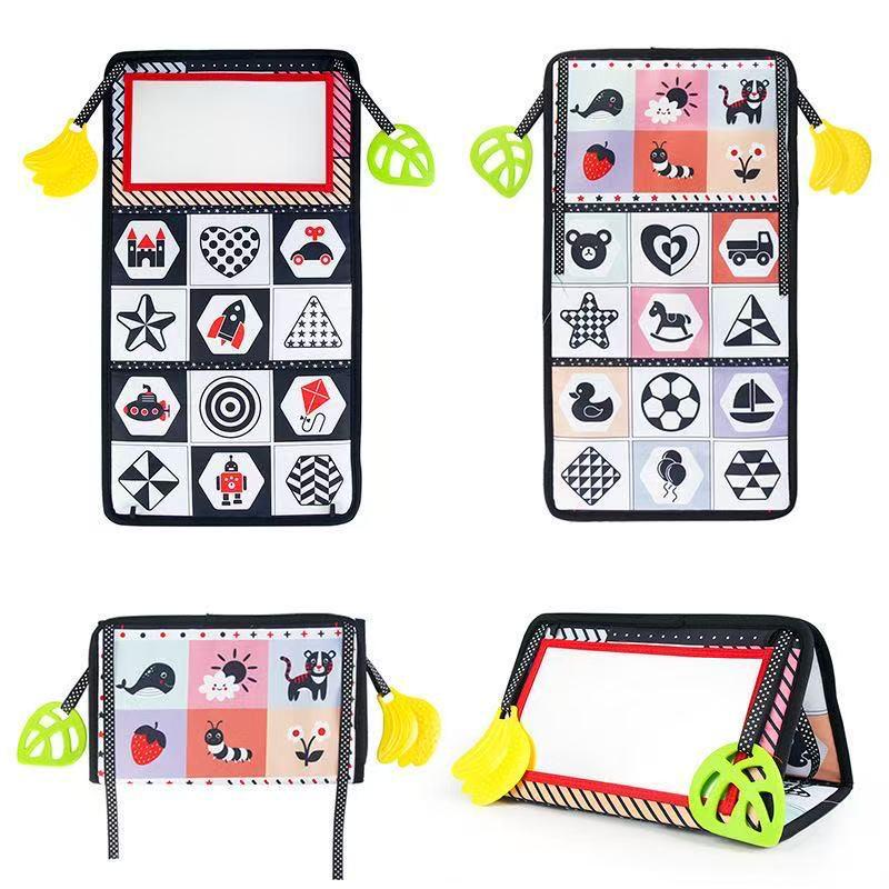 Foldable Soft Cloth Baby Book: Early Education Cognitive Toy for 0-2 Years, with Sounds