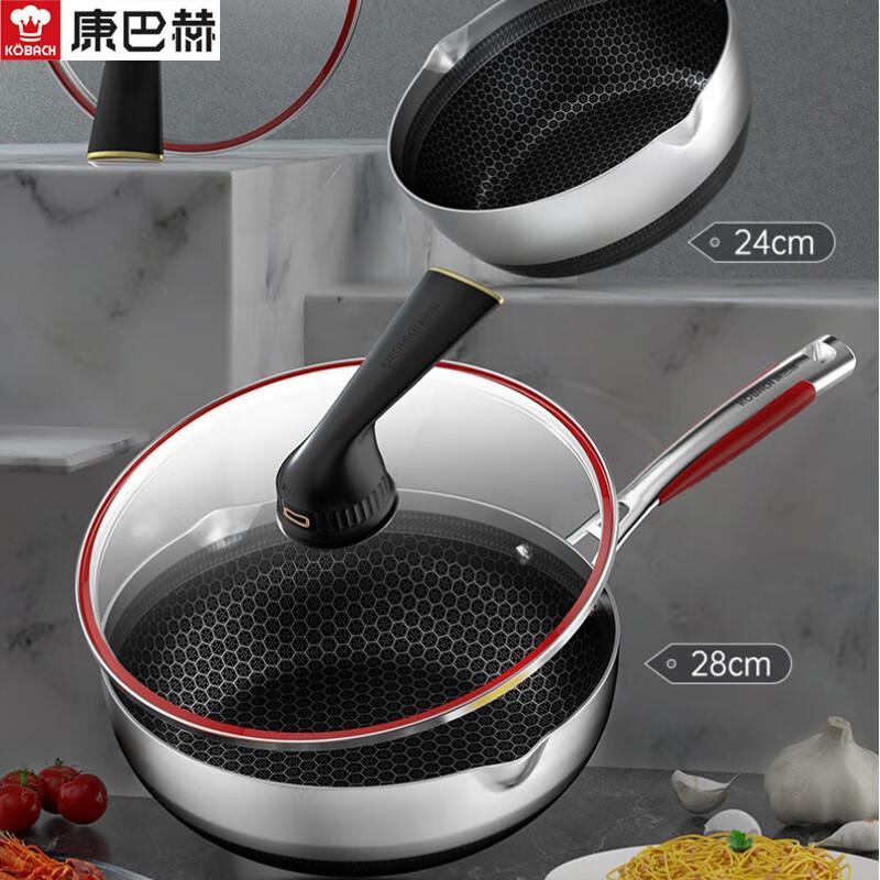 Kangbach Fifth Gen 28cm Non-stick Wok Set