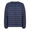Men's Plus Size V-Neck Solid Color Down Jacket