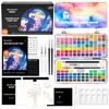 Shuttle Art Solid Watercolor Set with Half Watercolor Watercolor and Sketch Includes and Ideal for Adult and Outdoor Portable and Convenient Art
