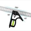 300mm Square Right Angle Ruler Protractor Adjustable Woodworking Tools Angle Ruler Measuring Tools Combination Spirit Level