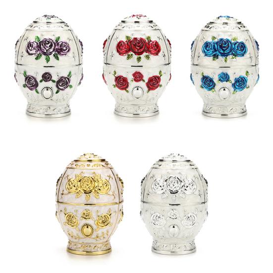 Toothpick Dispenser Retro Relief Design Plastic Luxury Pop-up Toothpick Organizer Box Rose Flower Desktop Decor Holder for Home