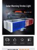 Quxing Solar LED Red Blue Strobe Signal Light for Municipal Road Construction