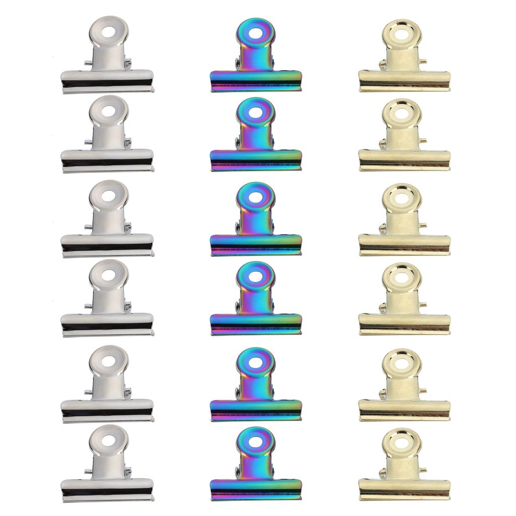 18pcs Nail Extension Clip Stainless Steel Pinching Fixing Clamp Paper Clips Manicure Tool