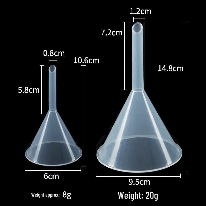 Plastic Conical Funnel Set for Lab Experiments