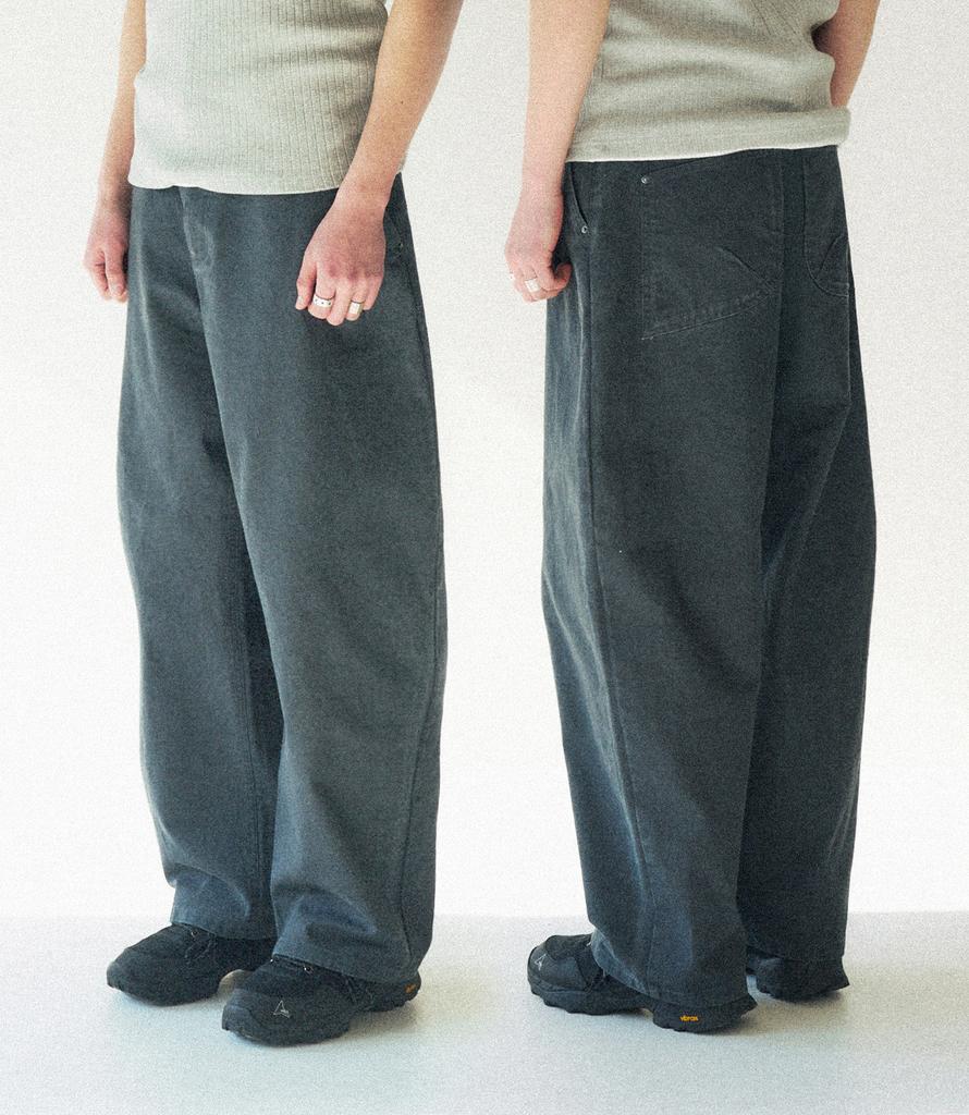 SLOWACID Outseam Curved Cotton Pants [4 Colors]