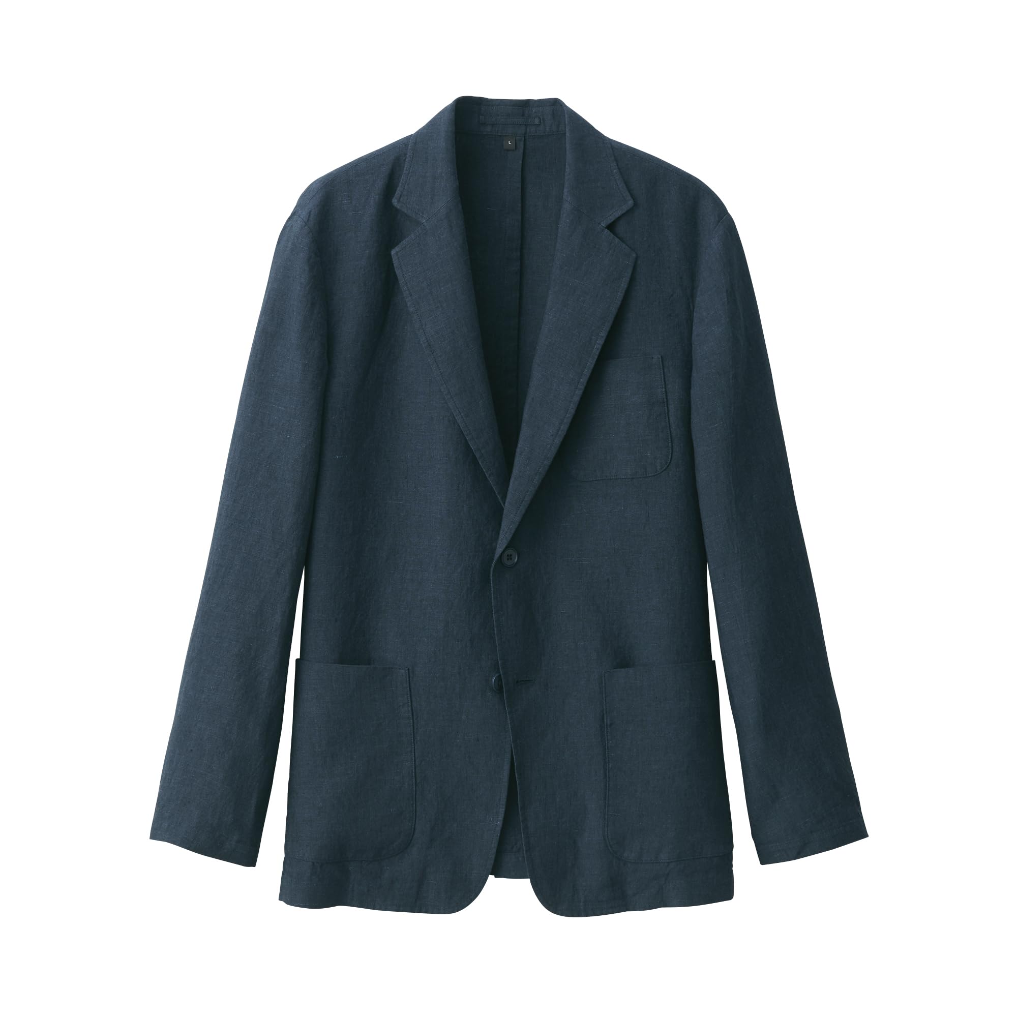 

MUJI Washed Linen Size AD0WMA5S Men s Jacket, Navy, XL,