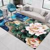 3D Printed Garden Flower Art Carpet 120x160cm Large Living Room Rug Washable Aesthetic Bedroom Decor Mat