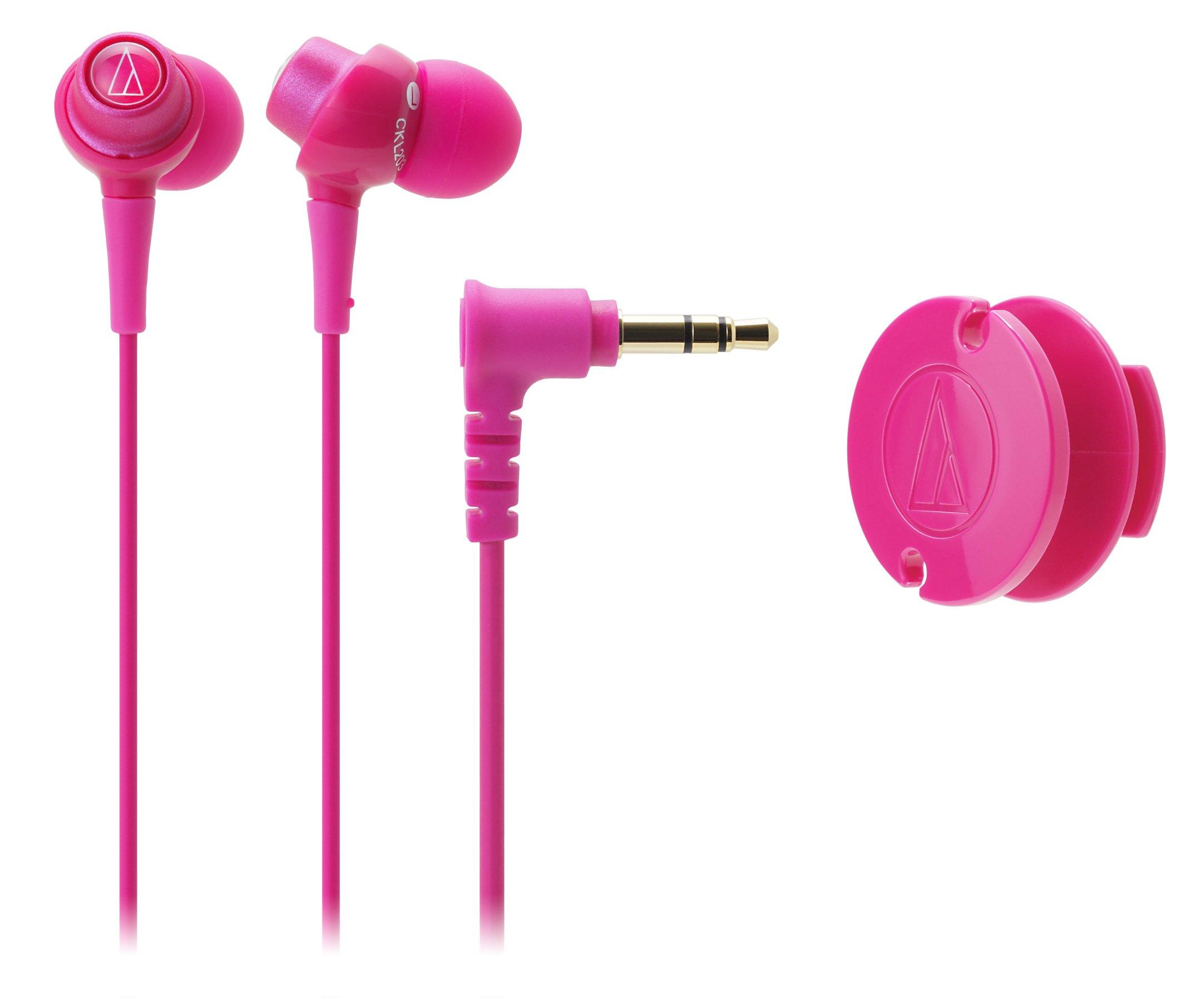 

DIP PK Audio-Technica In-Ear Earphones, Pink, ATH-CKL203 розовый