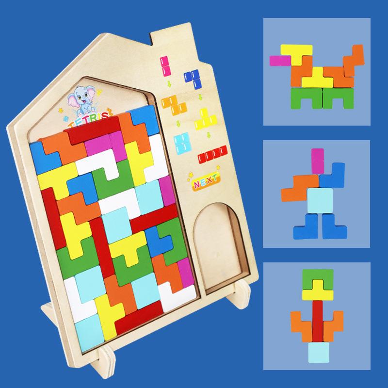 

Tetris Building Blocks Puzzle Toy for Children, 3D Puzzle, Suitable for Children Aged 3 To 6, As A Birthday Gift for Boys and Girls