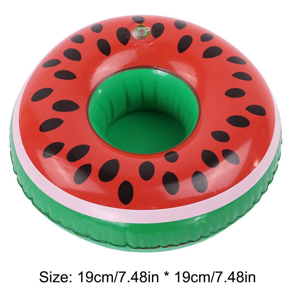 Float Beer Drink Tray Inflatable Swimming Pool Drink Cup Stand PVC Cooler Table Party Supplies for Pool Beach Swimming