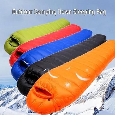 Anpassbarer Mumien-Daunenschlafsack für Camping bei kaltem Wetter