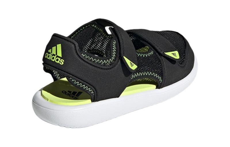 Adidas Water Sandal Slip Resistant Abrasion Resistant Children's Sandals Black White Children Aged 3 7 Years Old GX2472
