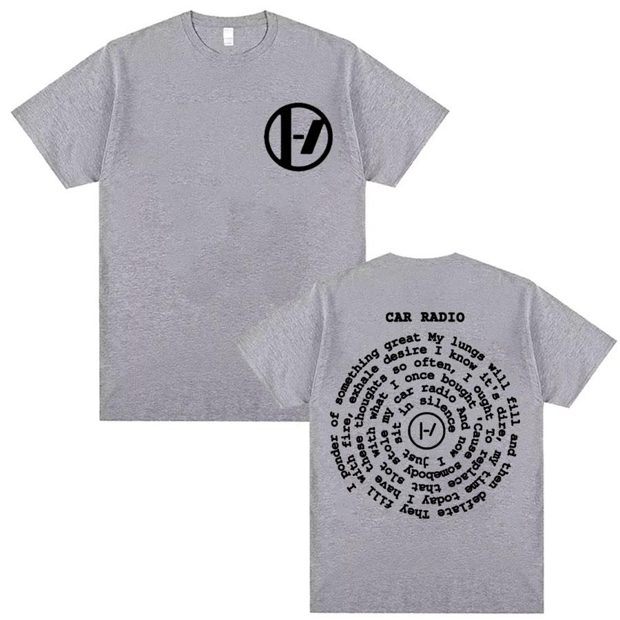 Trendy Hip Hop Twenty One Pilots T-shirt Men's Women's Short Sleeve Rapper Punk Street Harajuku Y2k T-shirts Oversized Top Tee