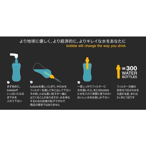 bobble BOBBLE-BABY Filtered Water Bottle, 385ml, Pink Label, 2101