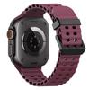Ocean Silicone+Metal Buckle Strap For Apple Watch Band Ultra 3/2 49mm Sport Bracelet iWatch 11 10 9 8 7 6 SE 46mm 45mm 44mm Belt